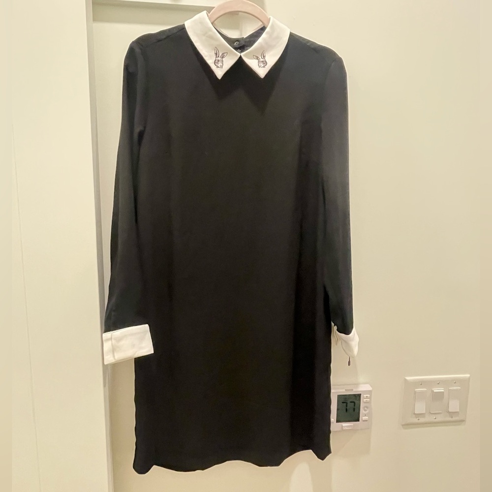 Victoria Beckham for Target Black Dress with White Collar and Cuffs